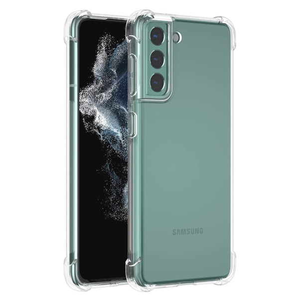 Elegant Stötdämpande Silikonskal - Samsung Galaxy S21 FE Genomskinlig