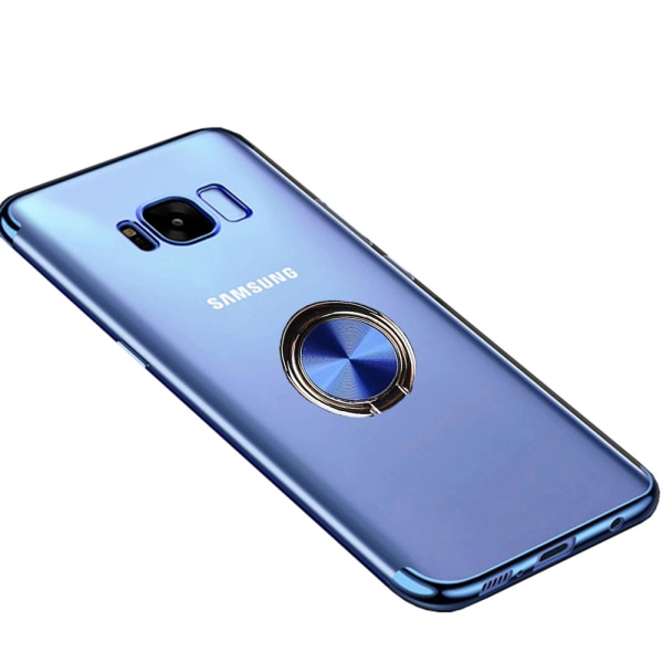 Kraftig Floveme Silikon Deksel Ring Holder - Samsung Galaxy S8 Svart