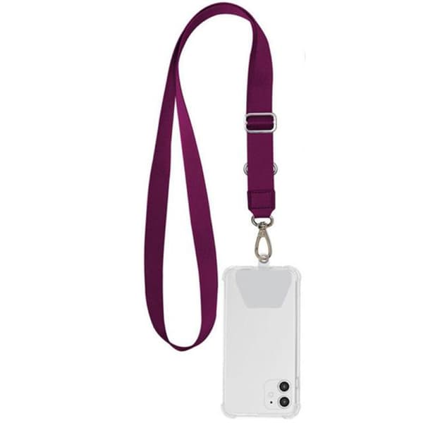 Praktisk professionel mobilholder/halskæde Röd