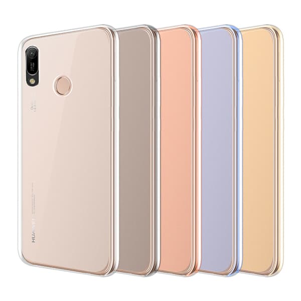 Huawei Y6 2019 - Robust Kraftfullt Dubbelsidigt Silikonskal Rosa
