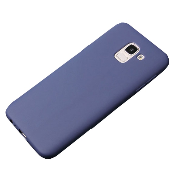 Samsung Galaxy J6 (2018) - Stilig silikondeksel fra NKOBEE Blågrön