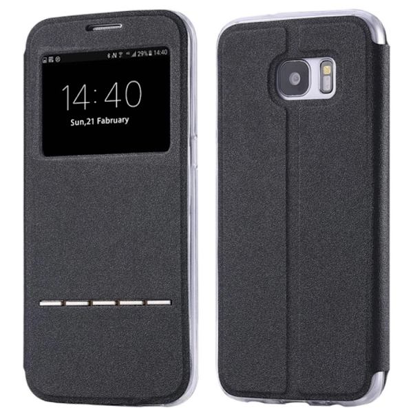 Samsung Galaxy J7 (2017-model) - Etui med svarfunktion Röd
