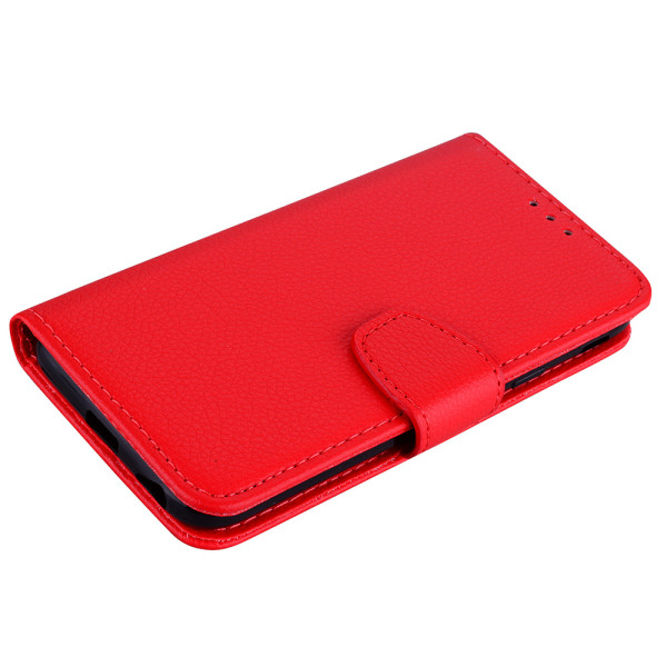 Skyddande Stilsäkert Plånboksfodral - Samsung Galaxy S10E Rosaröd