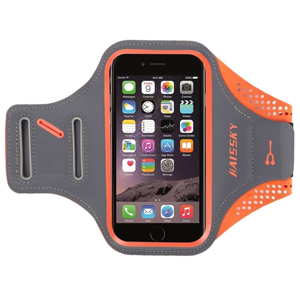 Haisskyn Smooth Mobile Phone Case Rannekekotelo Running Belt Orange