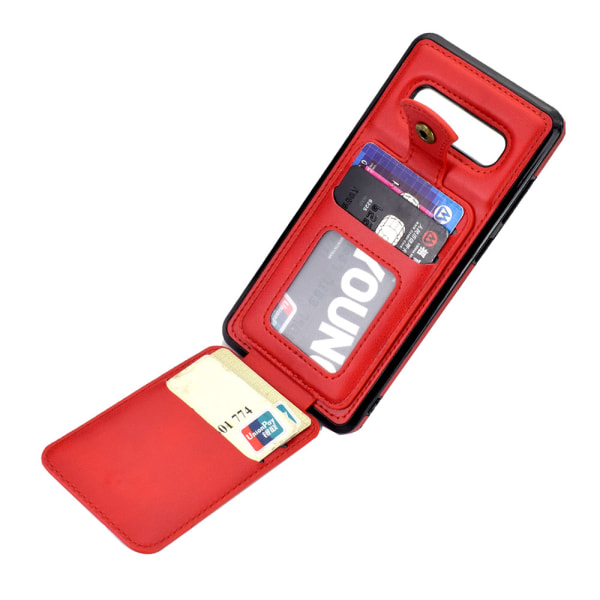 Skal med Kortfack - Samsung Galaxy S10 Plus Svart