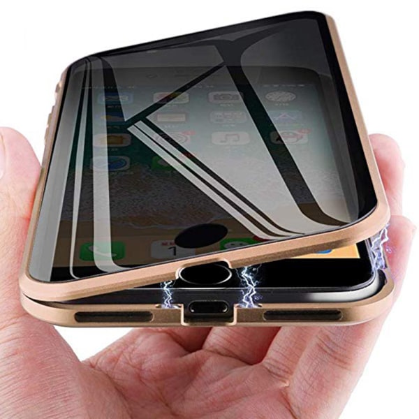 Dobbeltsidig magnetisk deksel - iPhone 8 Silver