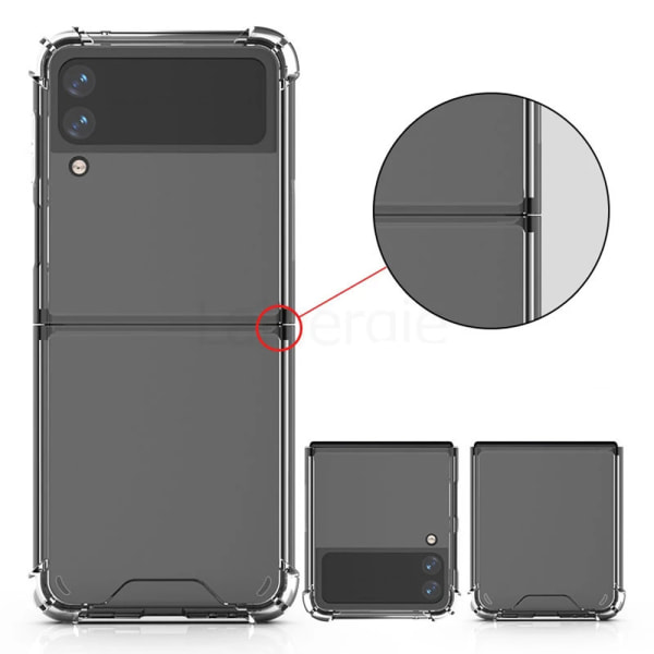 Stødabsorberende (Floveme) cover - Samsung Galaxy Z Flip 3 Genomskinlig