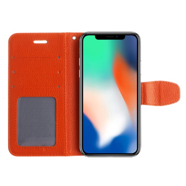 Sileä lompakkokotelo (NKOBEE) iPhone XS Maxille Orange