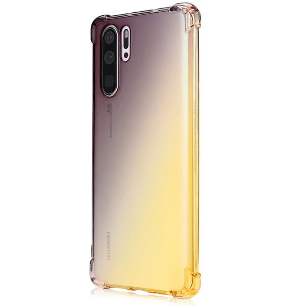 Huawei P30 Pro - Robust Effektfullt Floveme Silikonskal Blå/Rosa