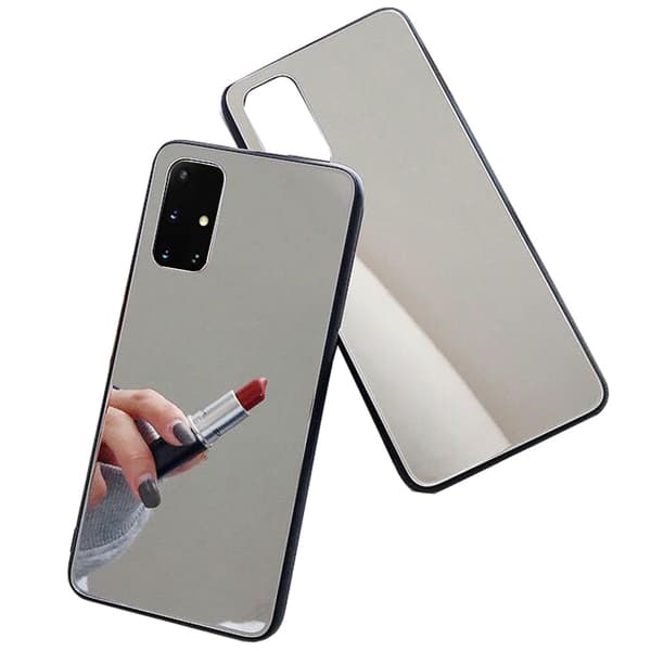 Genomtänkt Spegelskal - Samsung Galaxy A71 Silver Silver