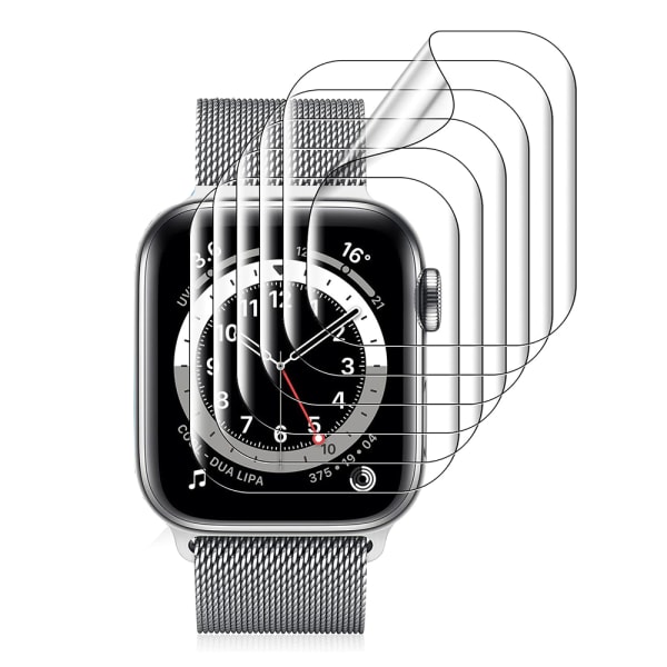 2-PACK Hydrogel näytönsuoja Apple Watch Series 4/5/6/SE 40/44mm Transparent 44mm
