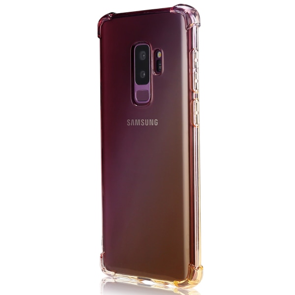 Samsung Galaxy S9 - Floveme's Skyddande Silikonskal Blå/Rosa