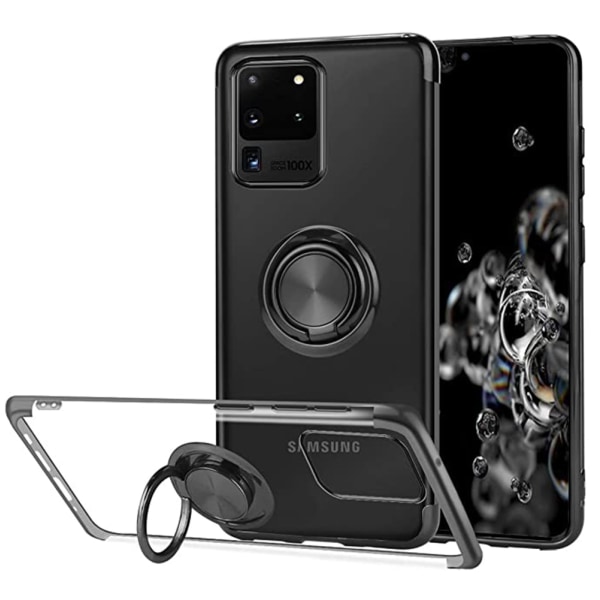 Samsung Galaxy S20 Ultra - Professionelt cover med ringholder Roséguld