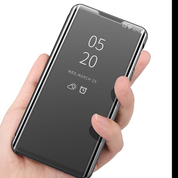 Samsung Galaxy S25 Plus Flip Fodral med Helskydd & Stil Silver