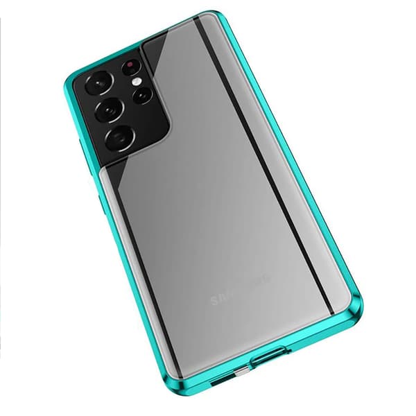 Smart Dobbeltsidig Skal - Samsung Galaxy S21 Ultra Blå