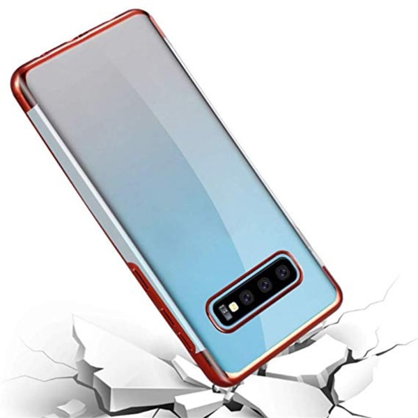 Stilig tynt silikondeksel (FLOVEME) - Samsung Galaxy S10e Röd Röd