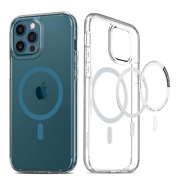 iPhone 15 Pro Max - Stöttåligt Skyddande Magnetiskt Skal Genomskinlig