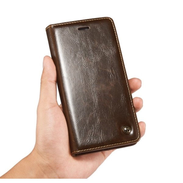 Tyylikäs Smart Wallet Case nahkainen iPHONE 7 CASEME (MAX PROTECTION) Vit