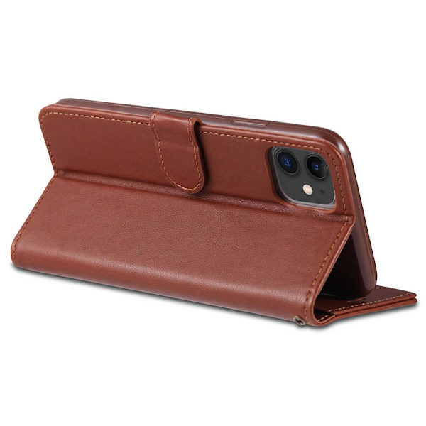 Professionellt Plånboksfodral YAZUNSHI - iPhone 12 Mini Röd