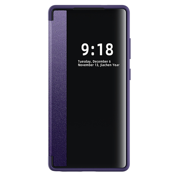 Samsung Galaxy S24 Plus  Slimmat Leman-fodral med smart fönster Grön
