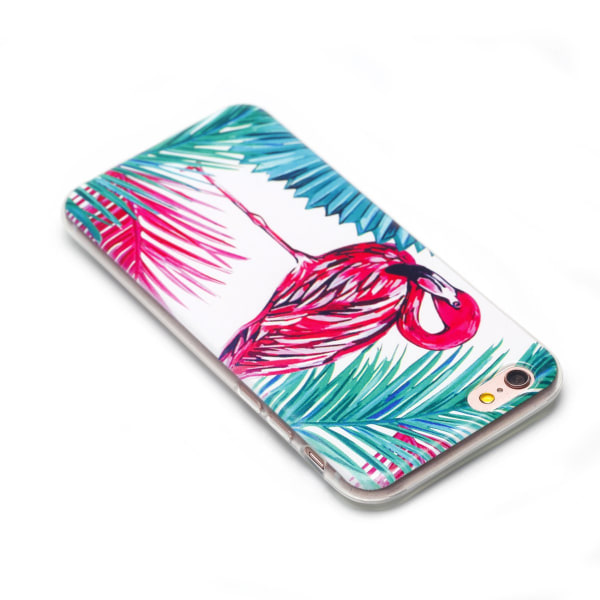 Deksel i retrodesign (Palm Flamingo) til iPhone 6/6S Plus