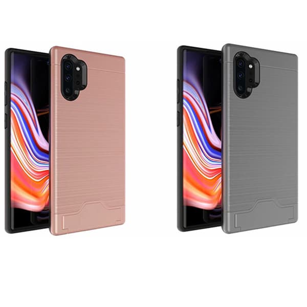 Smidigt Skal med Kortfack Jensen - Samsung Galaxy Note10+ Mörkblå