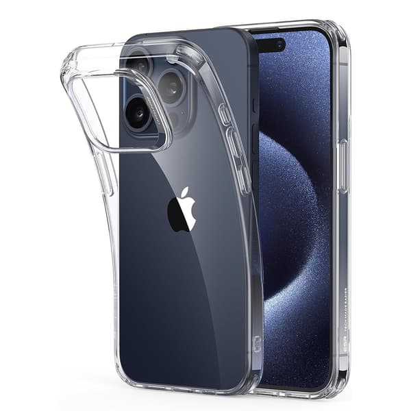 iPhone 16 Pro Max  Transparent Skydd med Stil Genomskinlig