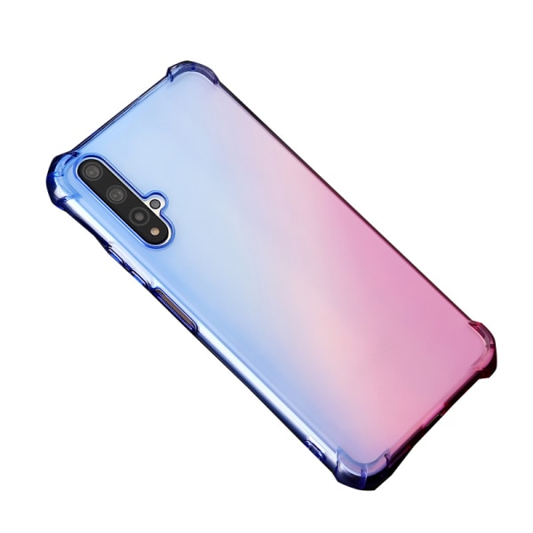 Robust Floveme Silikone Cover - Huawei Nova 5T Blå/Rosa