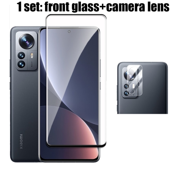 1 Set 3D Sk�rmskydd + Kameralinsskydd Xiaomi 12 Pro Transparent