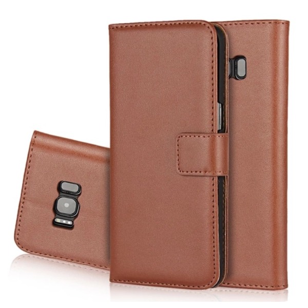 Samsung Galaxy S8 - Smooth Wallet Case (læder) Brun