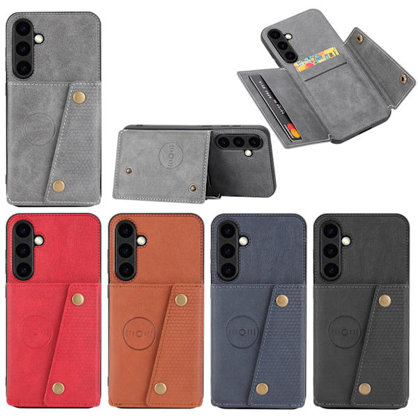 Samsung Galaxy S24 Plus - Lyxigt Flip Plånboksfodral Grå