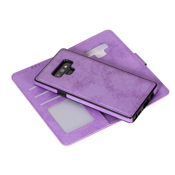 Lommebokdeksel med skallfunksjon til Samsung Galaxy Note 9 Rosa