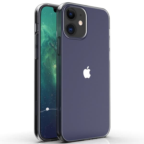 Stötdämpande Silikonskal (FLOVEME) - iPhone 12 Mini Transparent