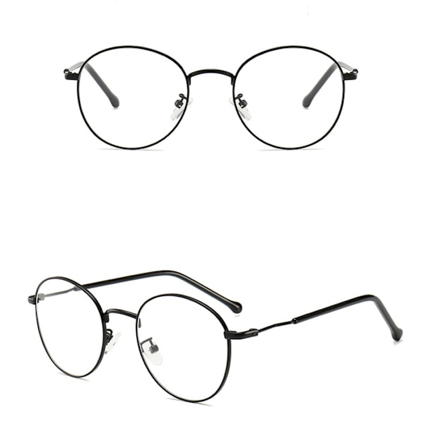 Läsglasögon i Klassisk Design (Unisex) Silver -0.5