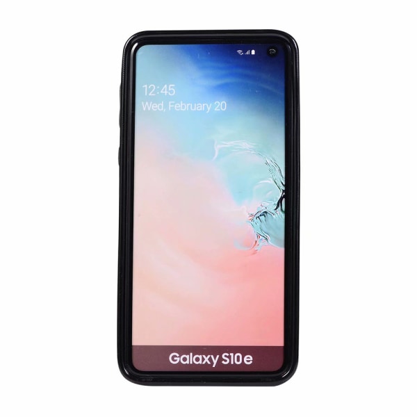 Stilfuldt smart cover med kortrum - Samsung Galaxy S10E Vit