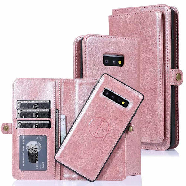 Smooth Double Wallet Case - Samsung Galaxy S10 Plus Brun