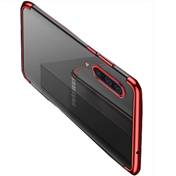 Skyddande Smart Silikonskal - Samsung Galaxy A50 Roséguld