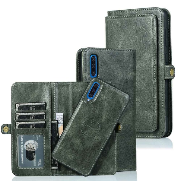 Smooth Wallet Case - Samsung Galaxy A50 Mörkblå