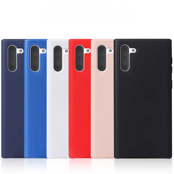 Stötdämpande Matt Silikonskal (NKOBEE) - Samsung Galaxy Note10 Mörkblå