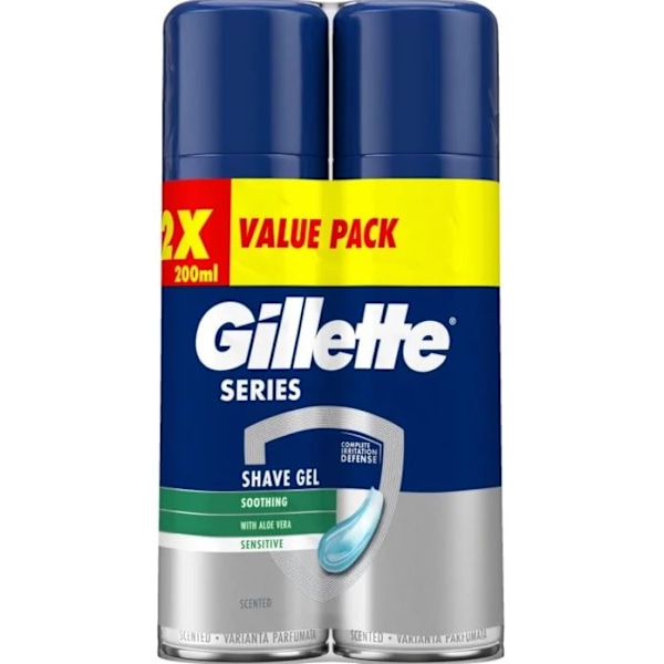 Gillette Series Shaving Foam Sensitive - Perfekt för känslig hud i 2x250 ml