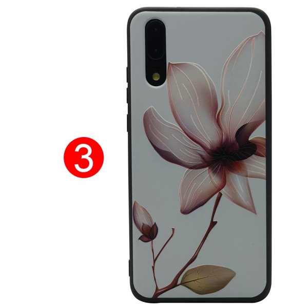 Kukkakuvioinen LEMAN-kuori Huawei P20 Lite -puhelimelle 2