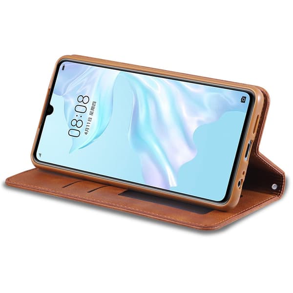 Huawei P30 Lite - Effektfullt Smart Plånboksfodral Röd