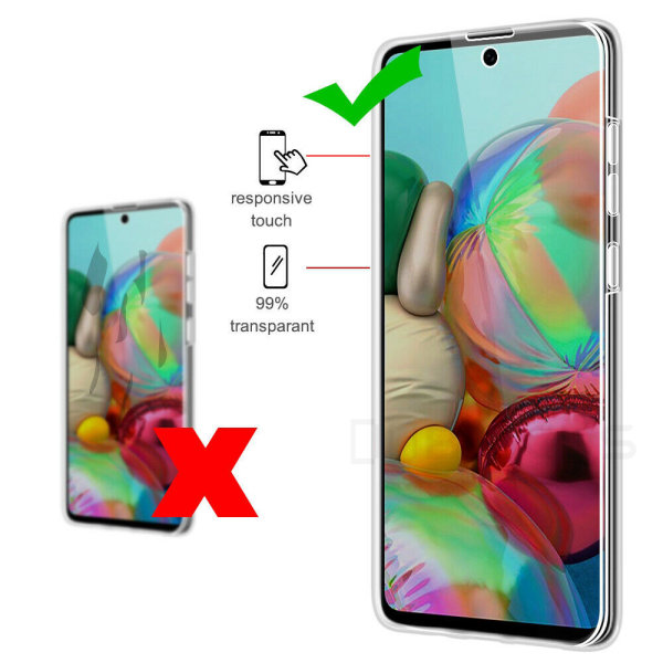 Stötdämpande Dubbelt Silikonskal - Samsung Galaxy S20 Ultra Transparent/Genomskinlig
