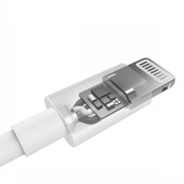 300 cm USB-latauskaapeli BLANOU (Lightning) (VALKOINEN) Vit