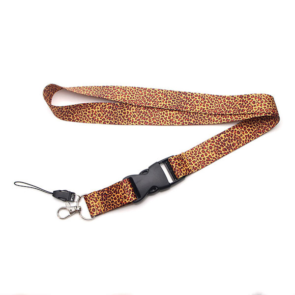 Smidigt Leopard Nyckelband Leopardmönstrat