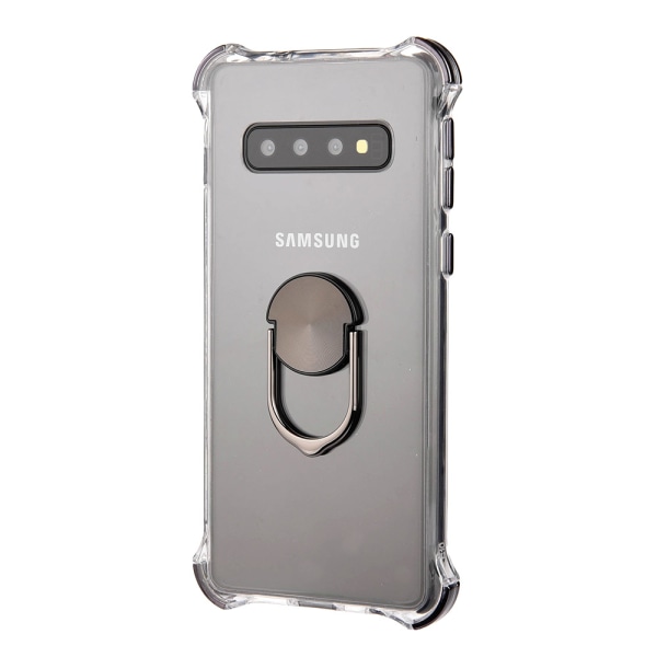 Samsung Galaxy S10 - Skal med Ringhållare Svart