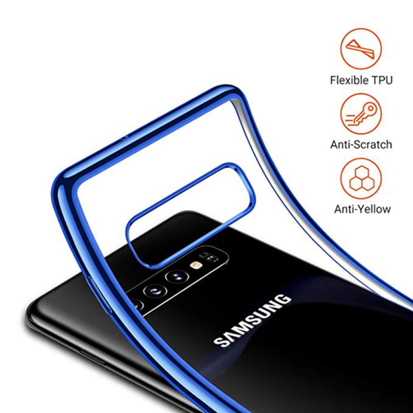 Elegant Skyddsskal till Samsung Galaxy S10 Plus (Electroplated) Roséguld