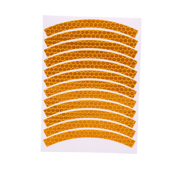 12-Pack Reflex Strips Vandafvisende Gul