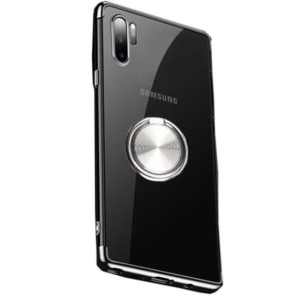 Samsung Galaxy Note10+ - Suojakuori sormustelineellä Blå