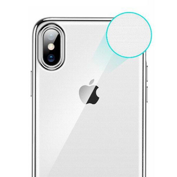 Beskyttelsesdeksel for iPhone XS Max (elektroplatet) Svart